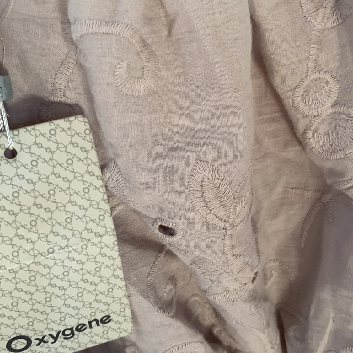 Nudefärgad Sommartopp Med Mönster - 91