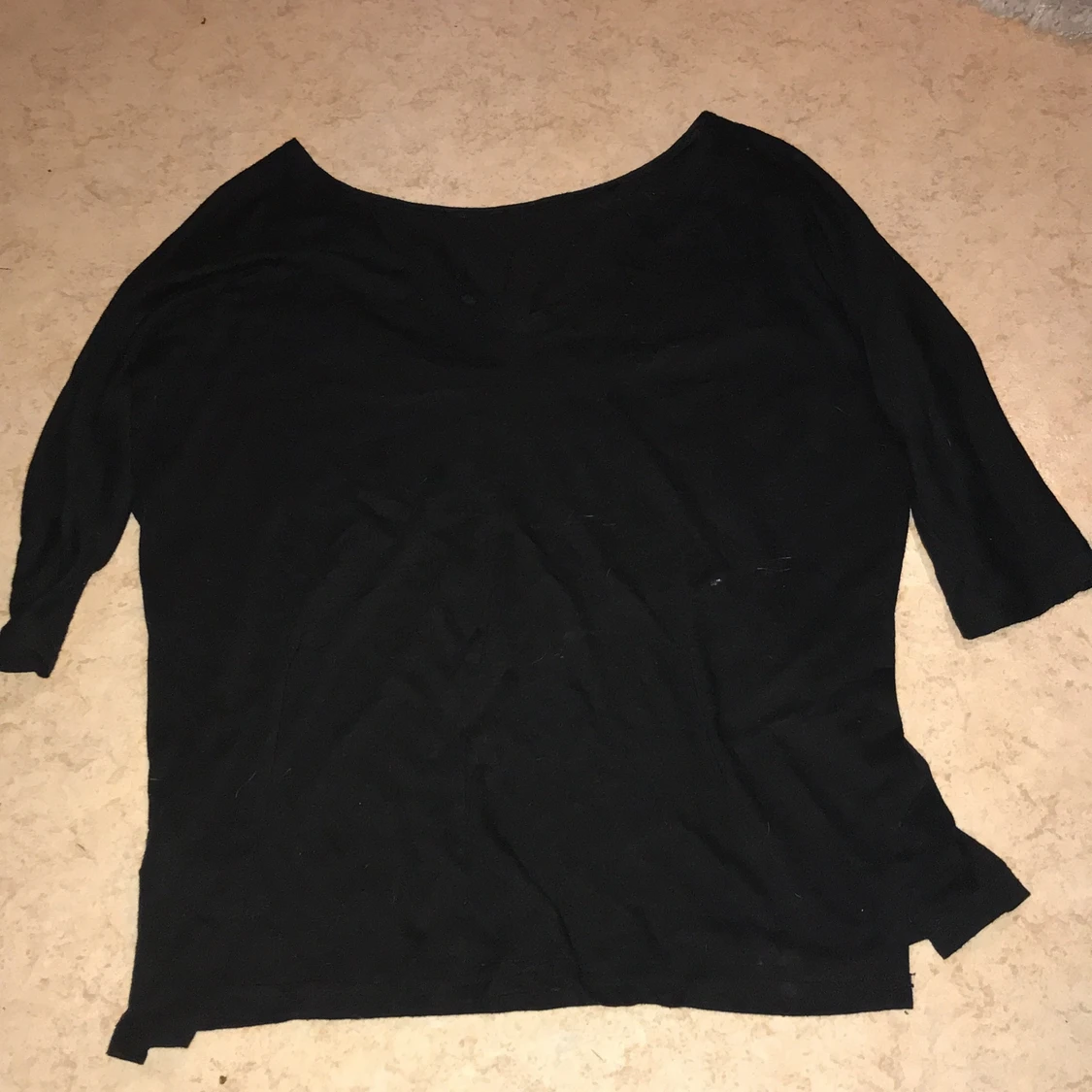 Black basic loose fit shirt 