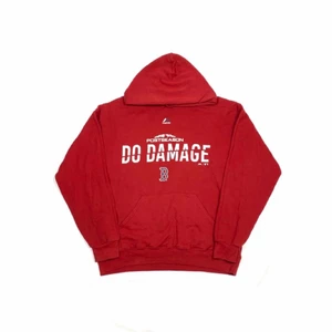 Vintage college hoodie - Säljer en skit snygg vintage hoodie i storlek large och passar skit snyggt oversized om man har storlek Medium eller small. Hoodien är i jätte bra skick. Skickar endast👍🏻 Ha en bra dag!