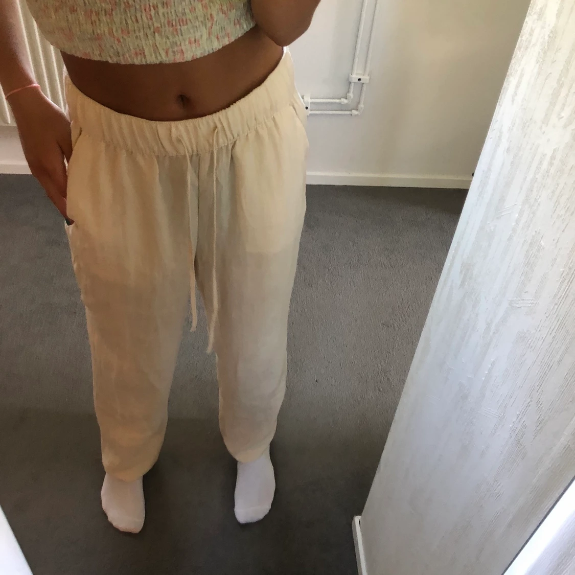 Linnebyxor från hm  - 90