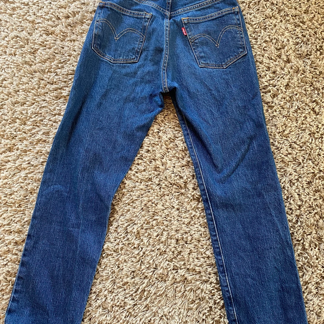 Mörkblå jeans raka - 91