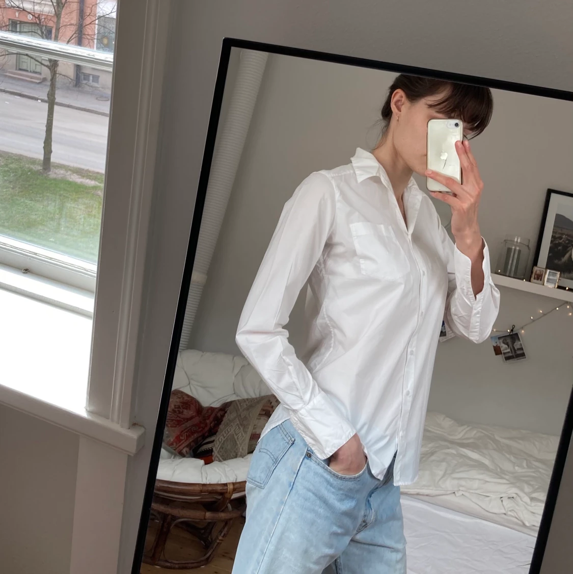 Vit skjorta Hunkydory strl S - 90