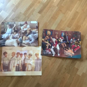 BTS affischer - Bts posters från love yourself: her. 50kr styck eller 120 för alla tre. Ansvarar ej för postens slarv 