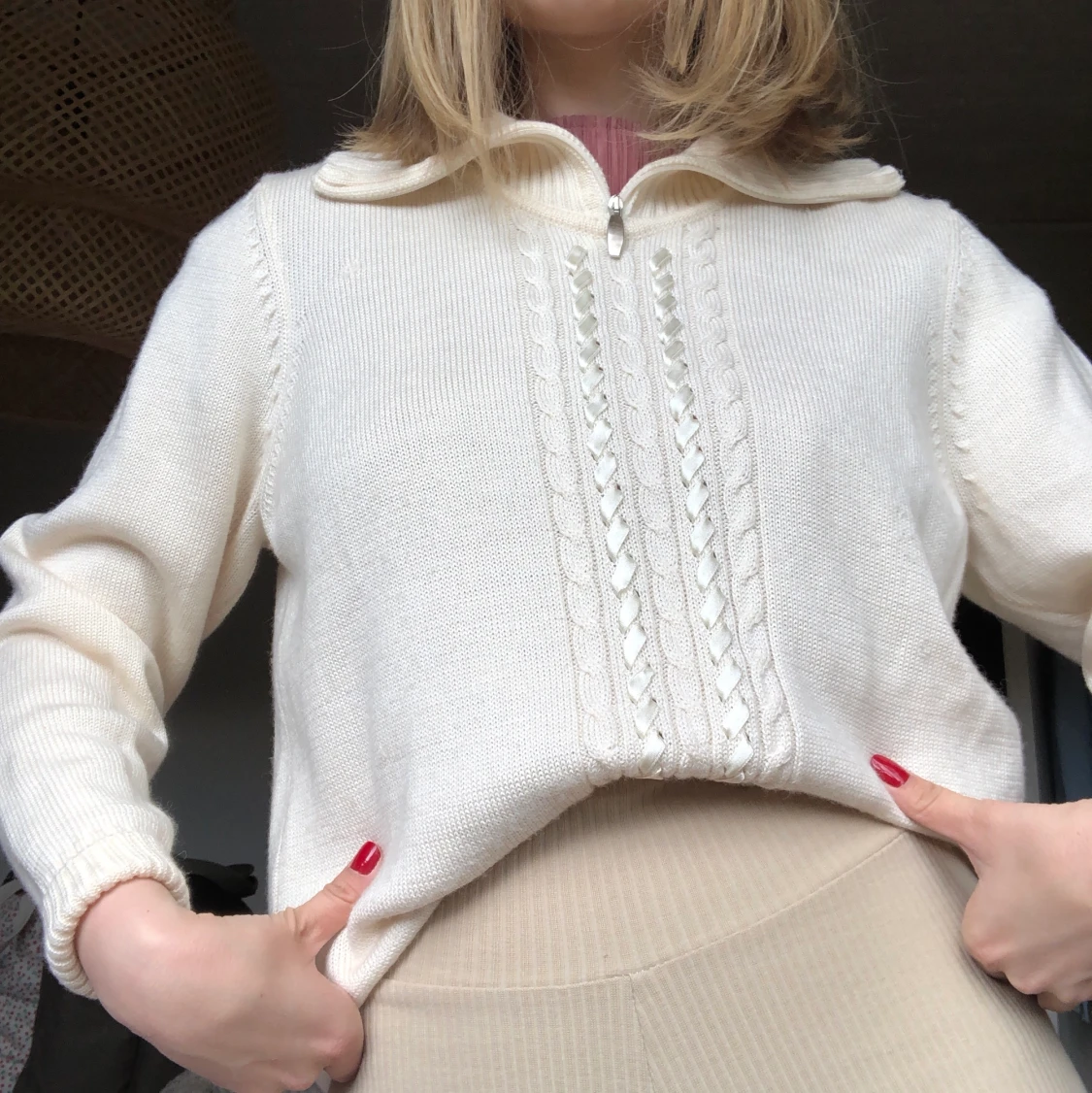 Stickad tröja köpt second hand