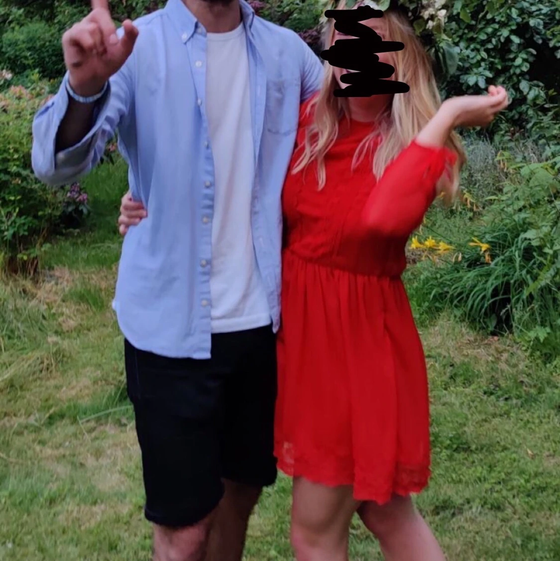 Röd klänning  - 90