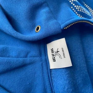 One Of One Blue ”OG” Zip hoodie limited edition - Knappast använd, aldrig tvättad