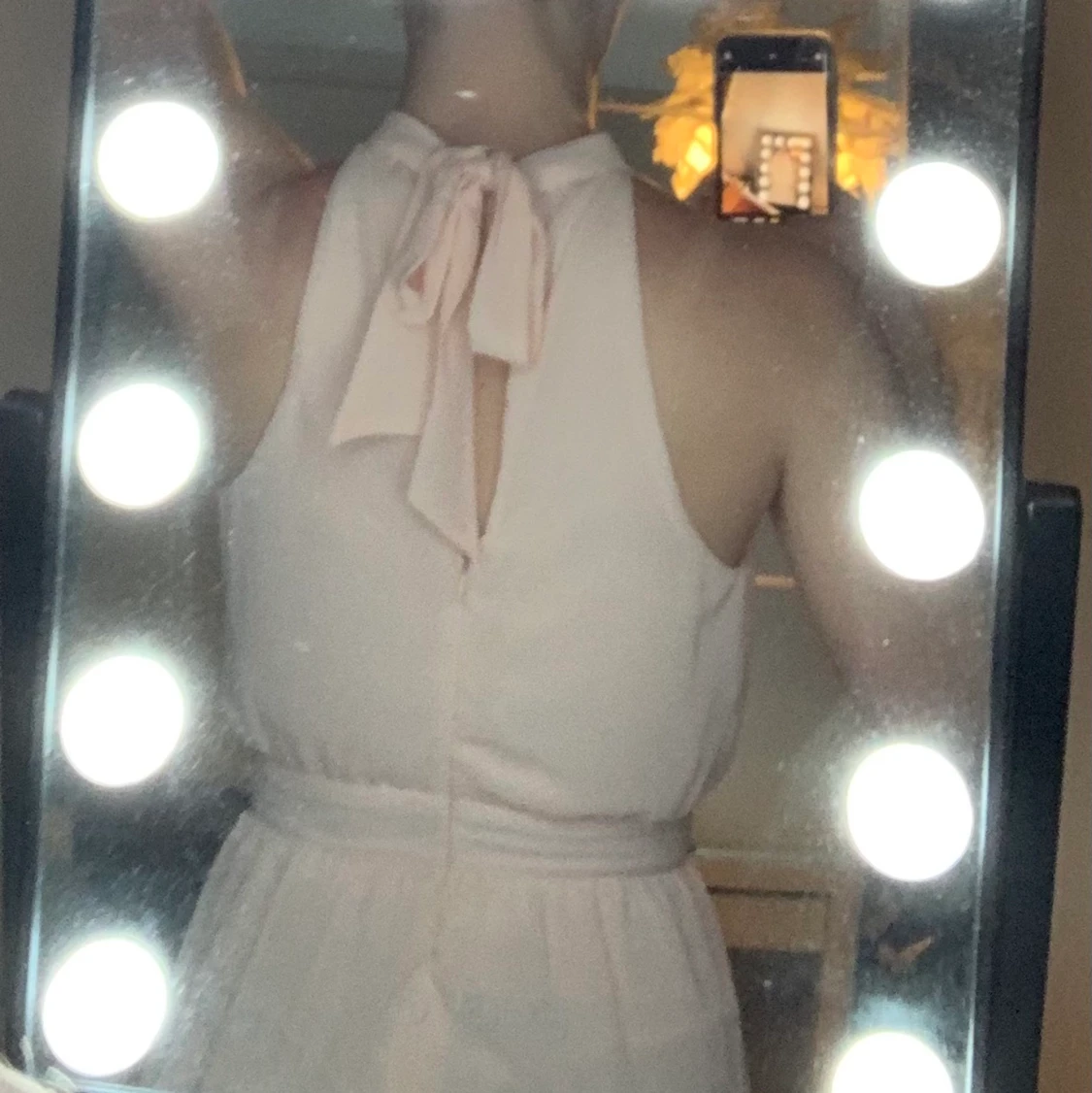 Ljus rosa lång klänning  - 90