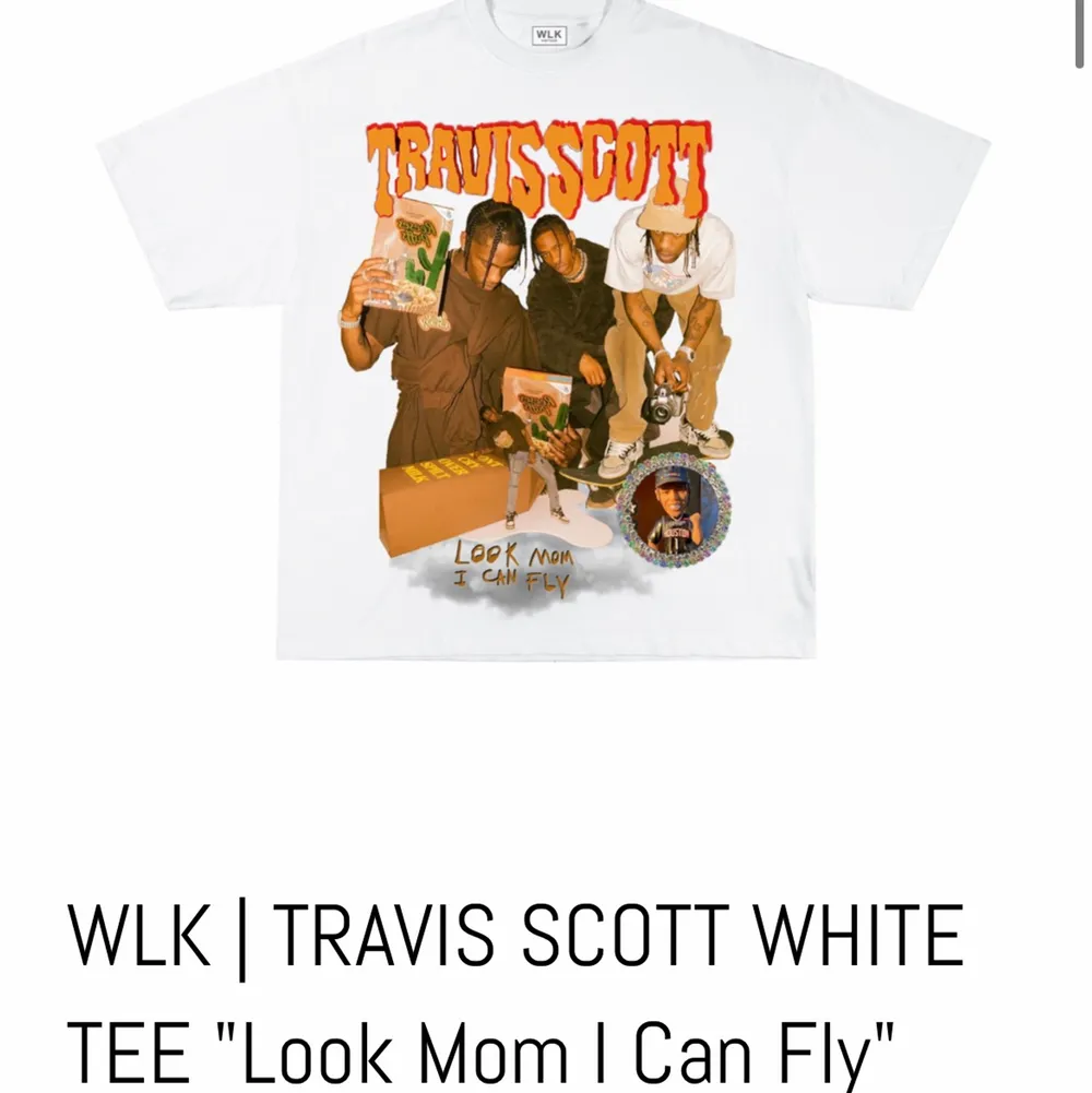 Säljer min Travis scott tshirt pga att den tyvärr inte längre än min stil:/ den är super skön och orginalpriswt ligger på ca 800kr ❤️ as cool och passar till allt😉. T-shirts.