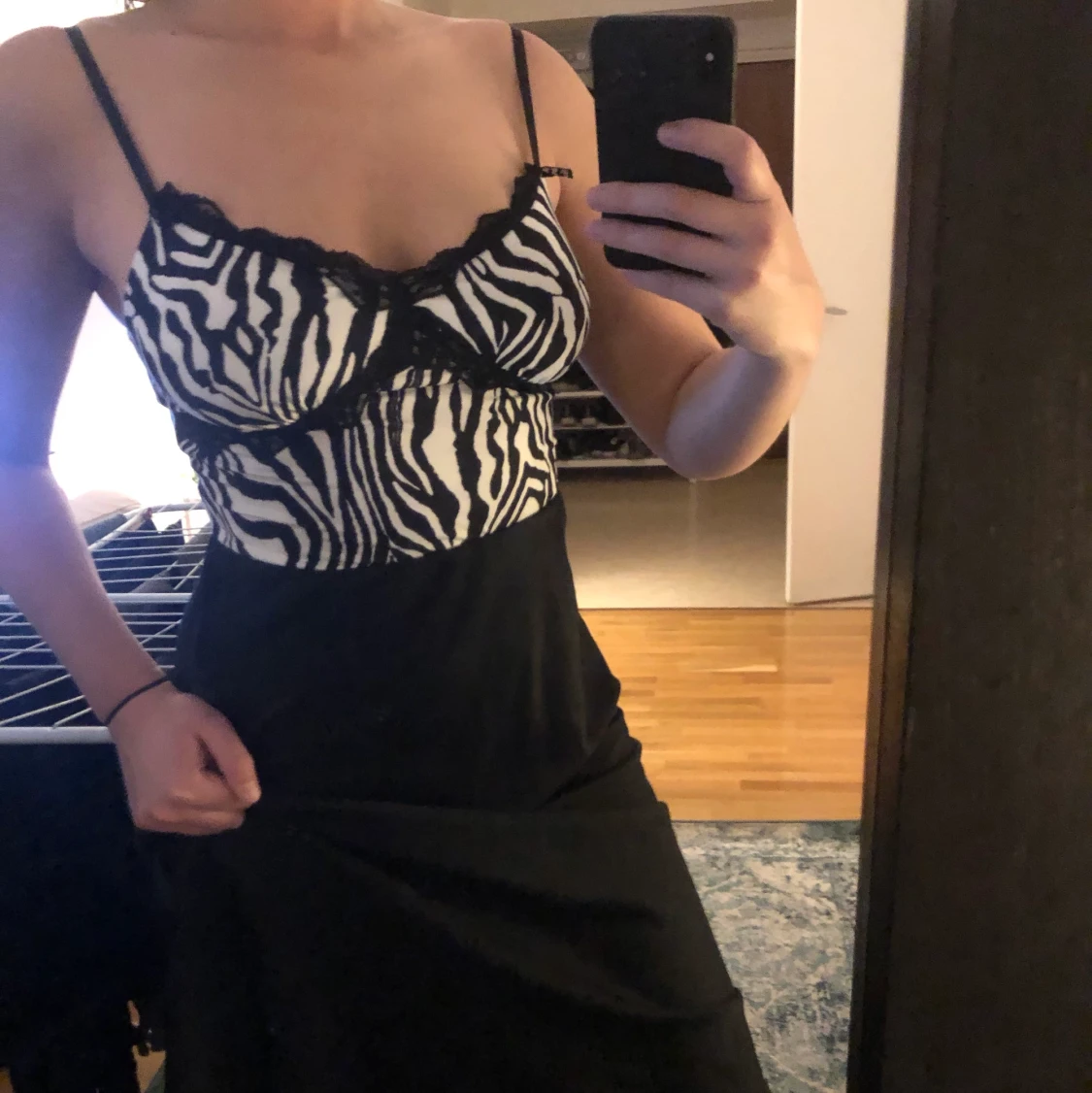 Zebramönstrat linne stl M