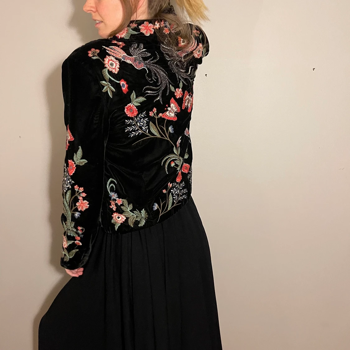 Zara broderet jakke - 90