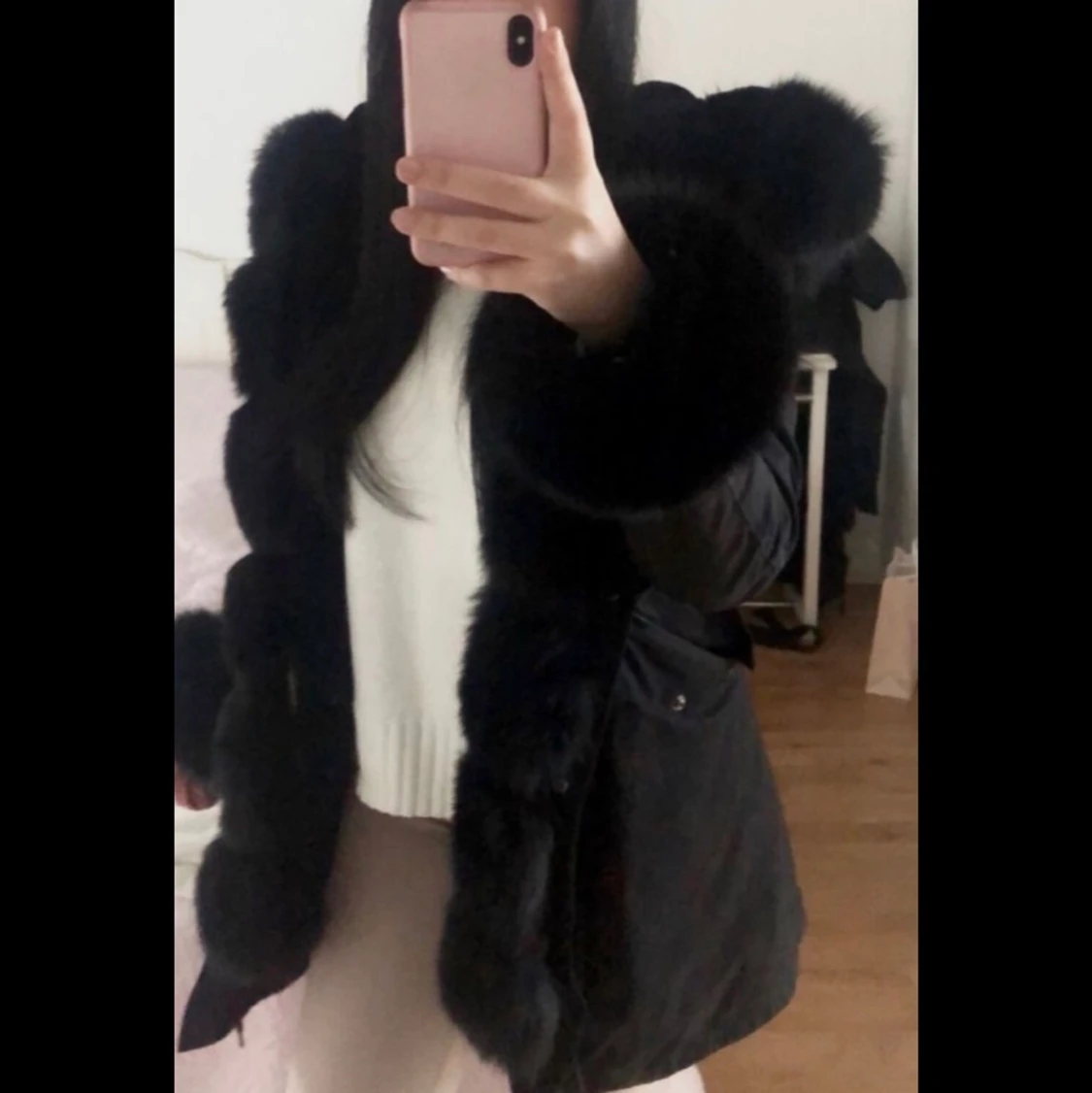 Fatima parka jacka svart i strl L - 91