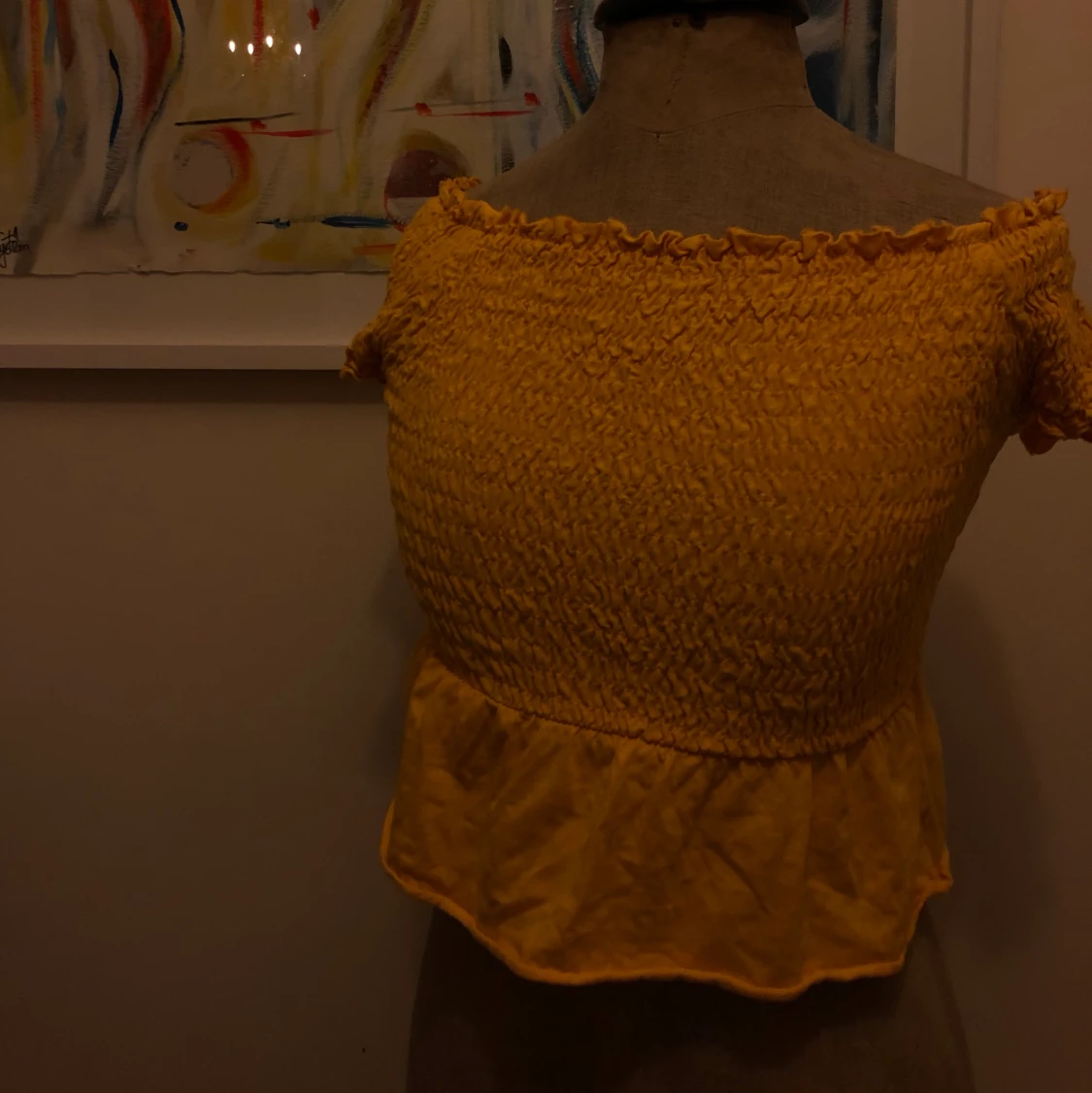 Gul off shoulder topp - 91