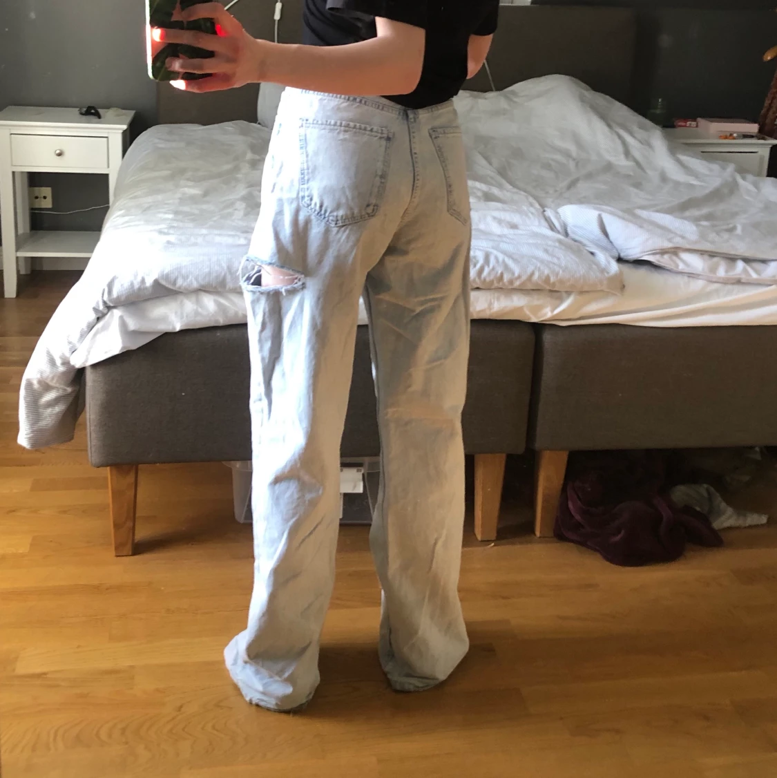 Bershka denim Wide Leg stl 36 UV-react  - 91