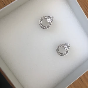 Silver örhänge  - Oanvända örhängen köpta kanske 2-3 år sedan på Abekts guld. Väldigt fina men har för många andra och därav har de bara blivit liggandes. 