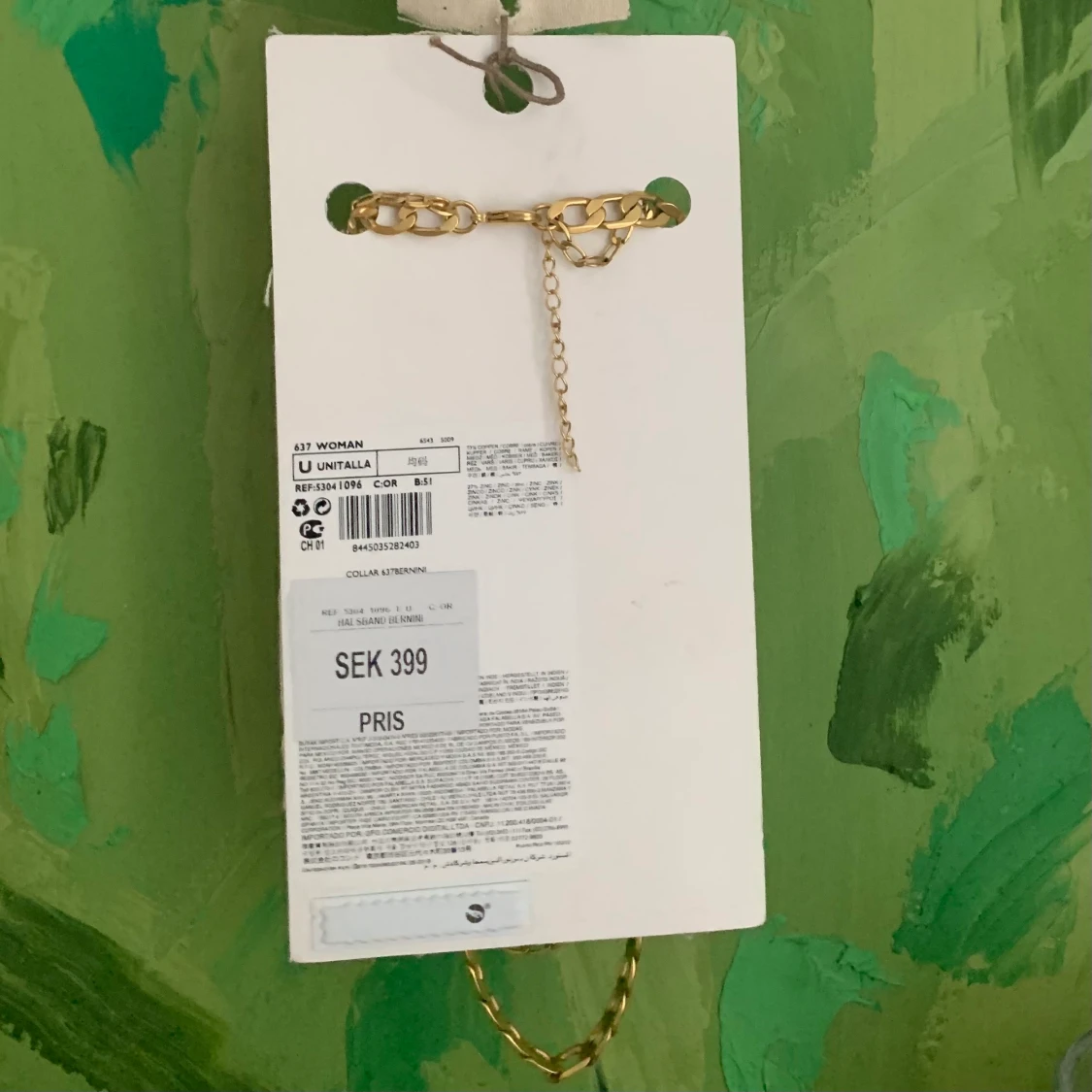 Guld pläterat halsband från mango - 91