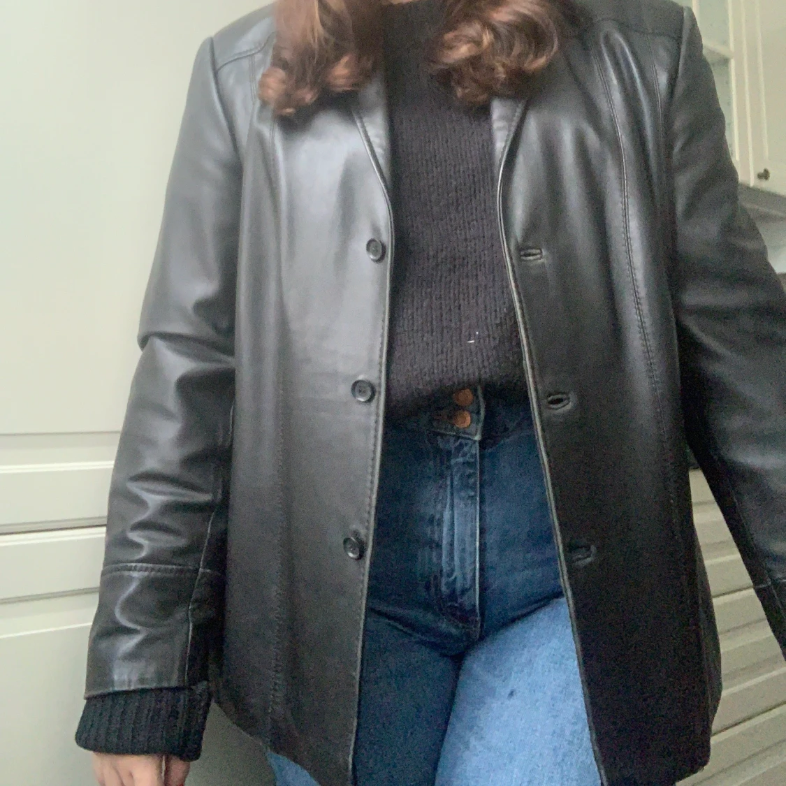 Vintage skinnjacka - 91