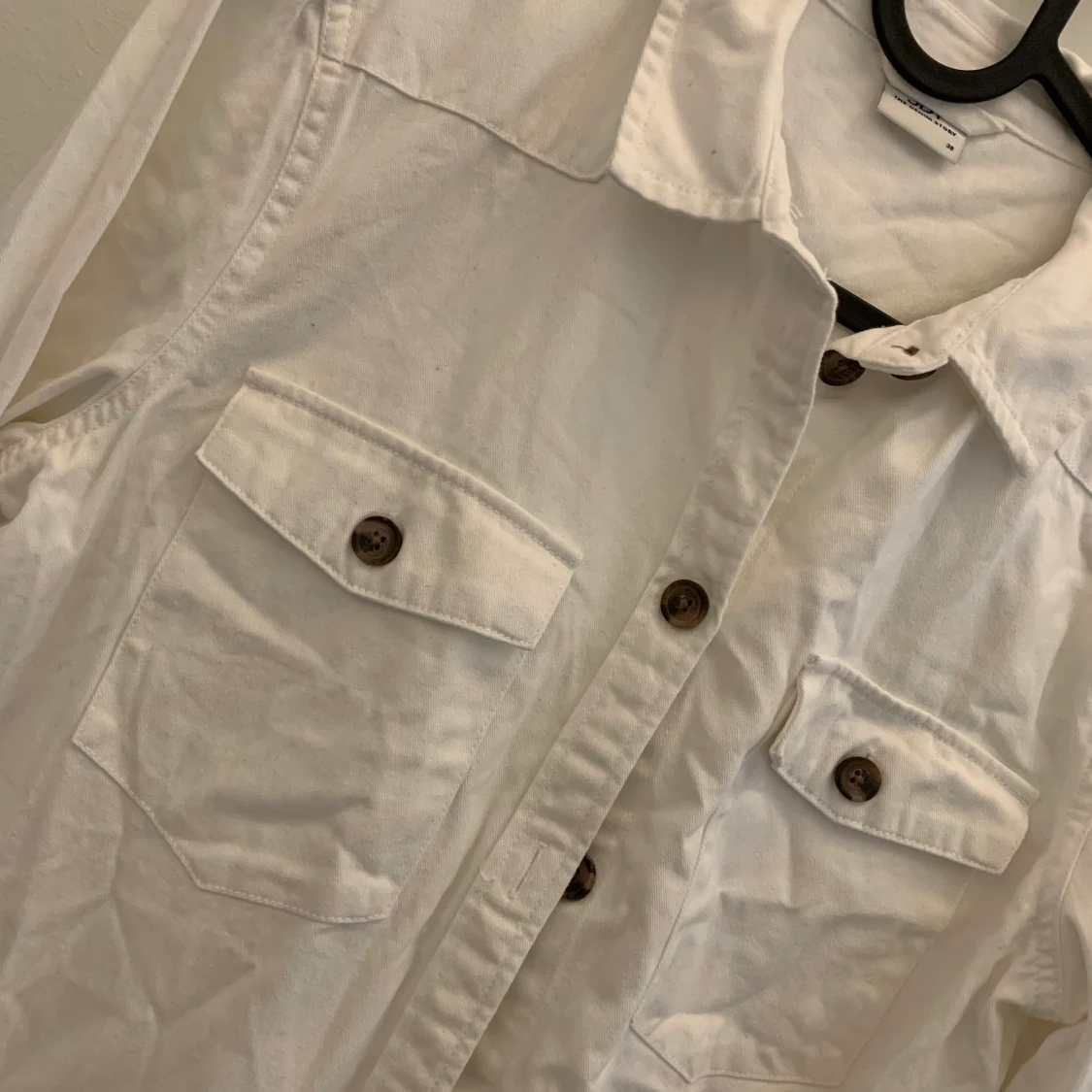 Vit denim skjorta - 90