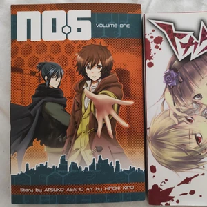 manga - säljer vol 1 av No. 6 på engelska för 100kr (nypris 129kr). De andra två är på japanska för 89kr st. väldigt bra skick.   Köparen står för frakten eller kan mötas upp i Borlänge/Falun! kan skicka fler bilder om det skulle behövas.