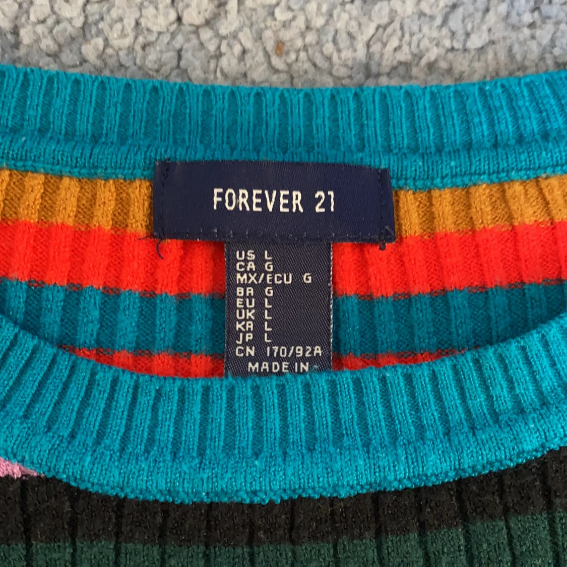 Flerfärgad tröja - 90