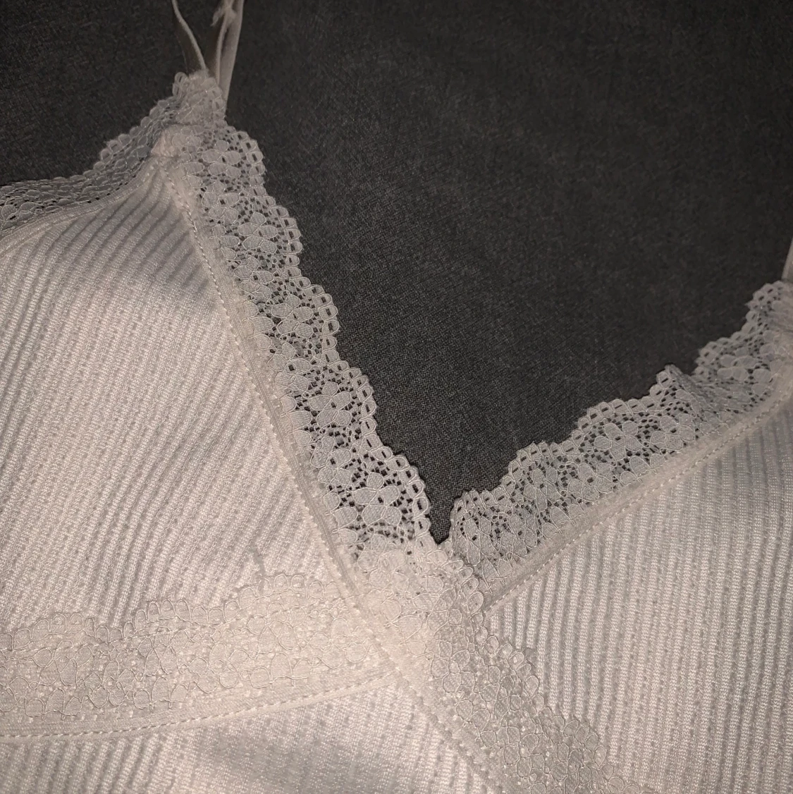 Vitt spett linne - 90