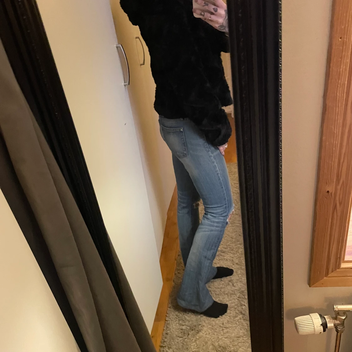 Jacka i fuskpäls med luva från veromoda - 91