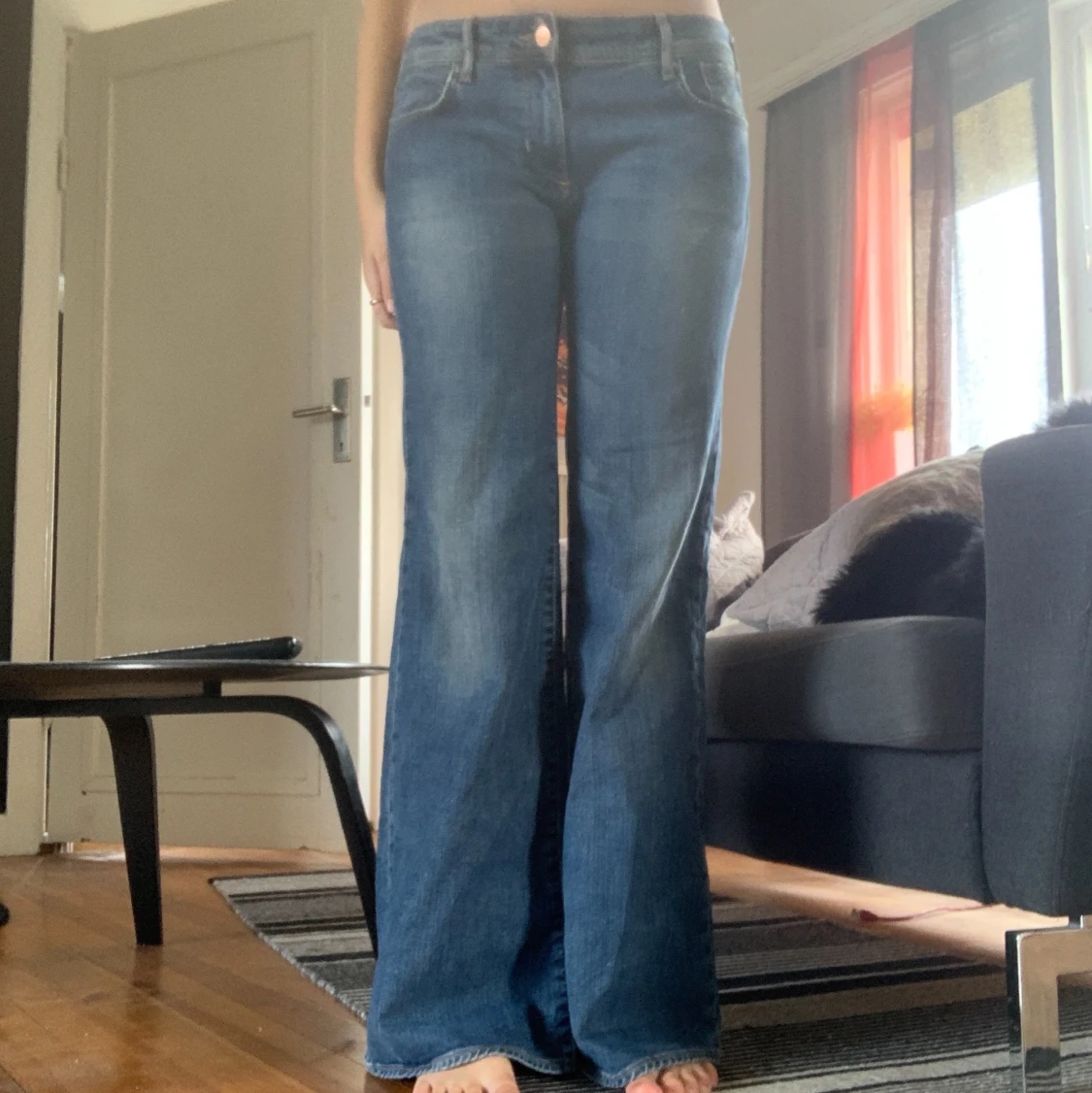 Lågmidjade jeans