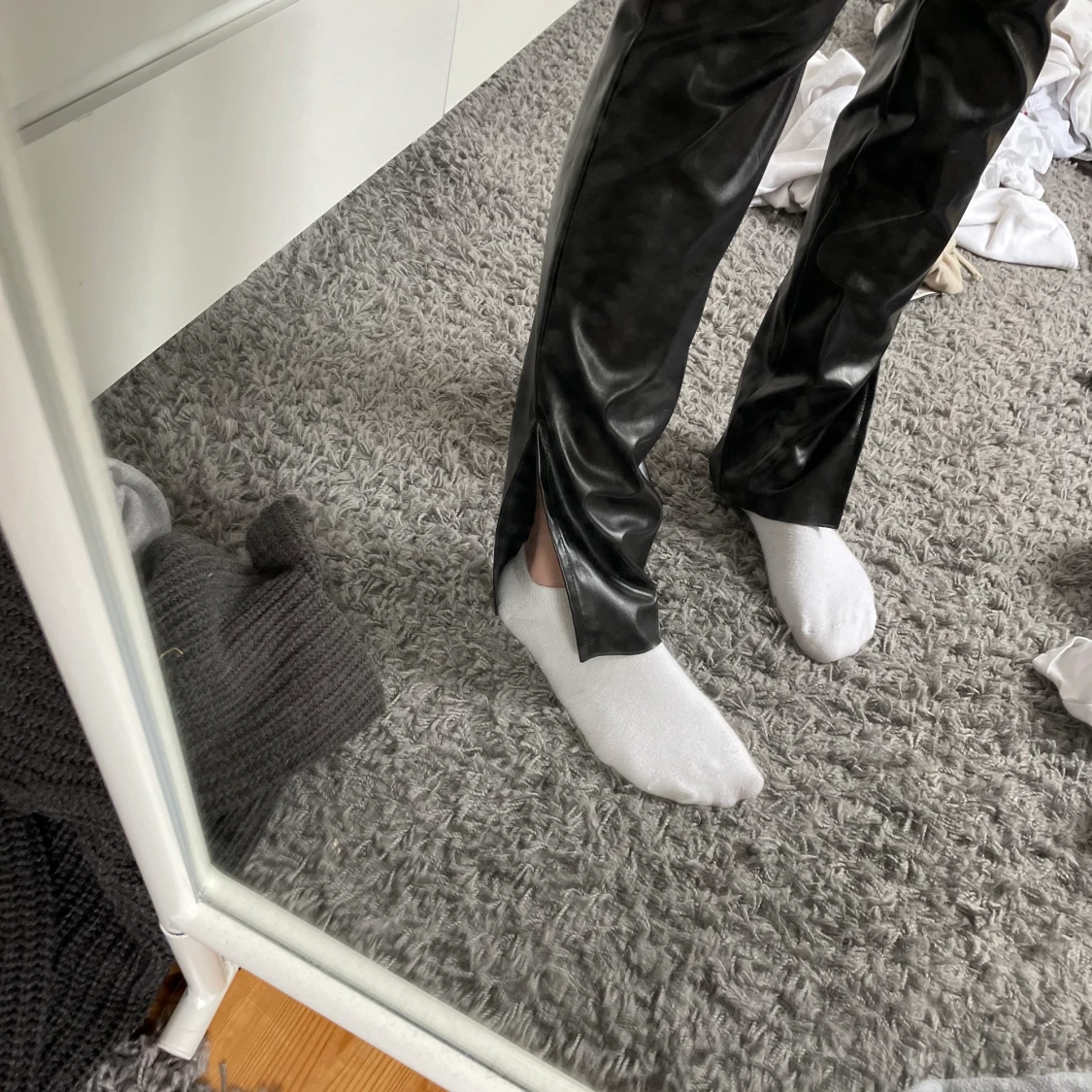 Fake skinn byxor  - 90