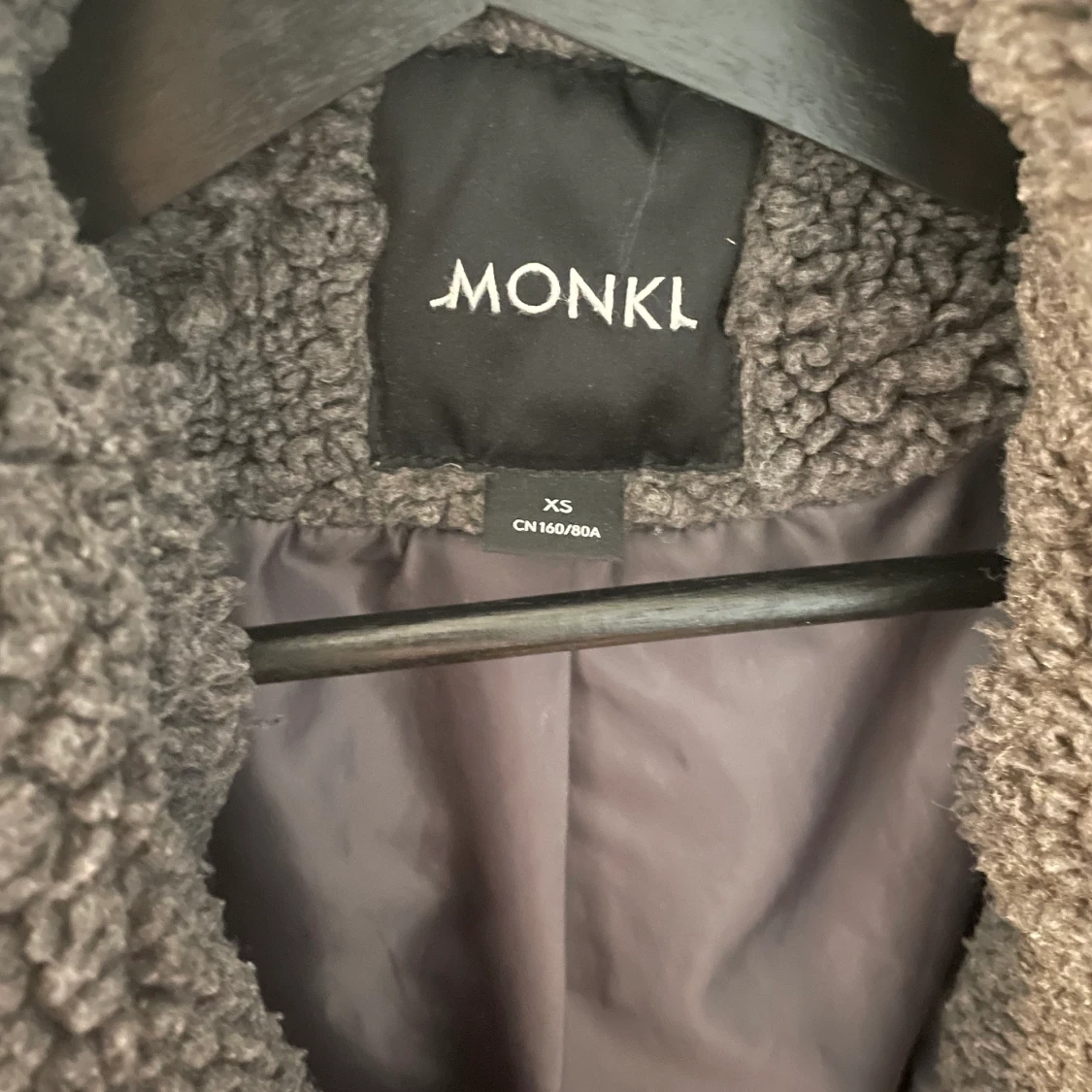 Grå Oversized Teddyjacka från Monki - 90