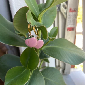 Peach örhängen  - :)