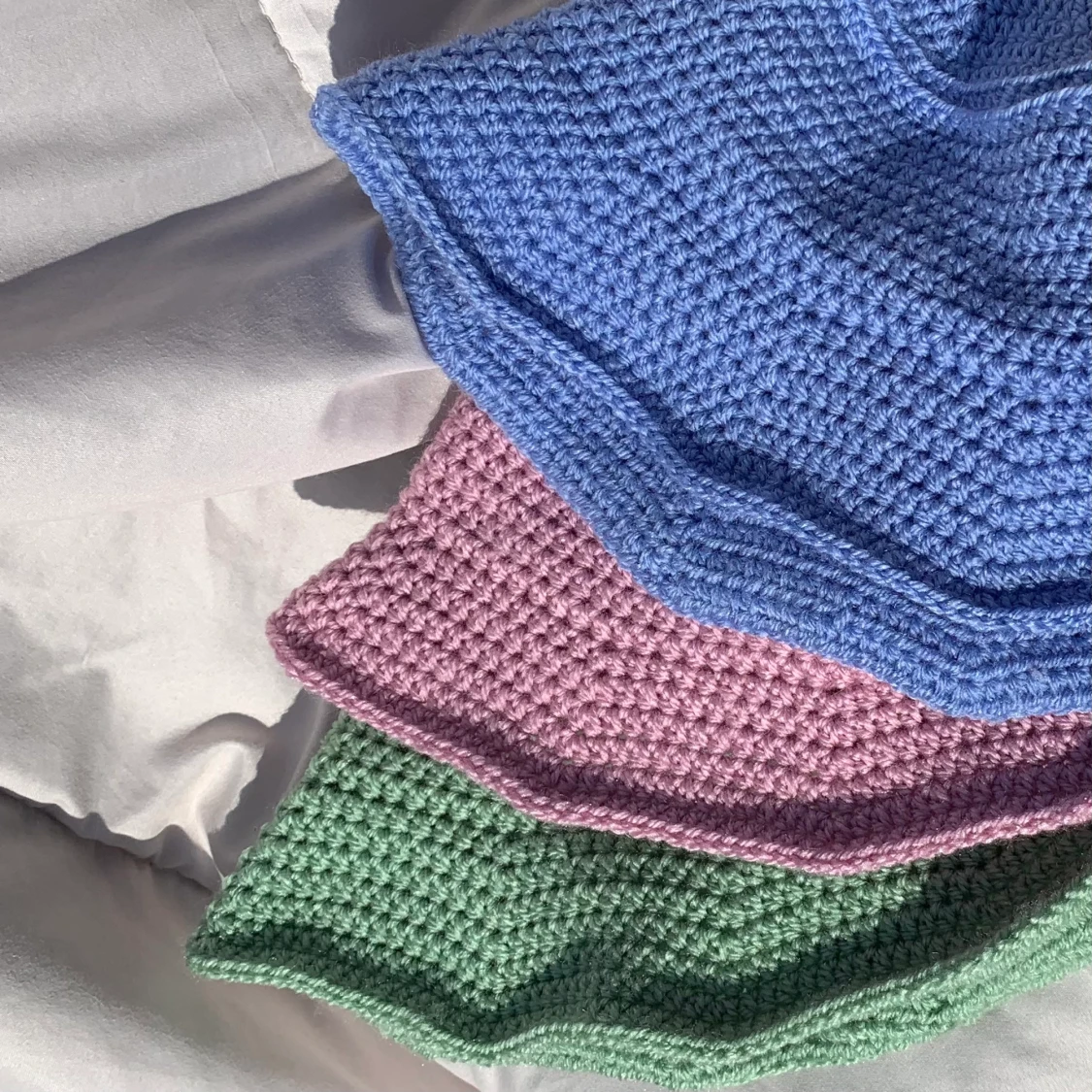 Virkad buckethat (grön) - 91