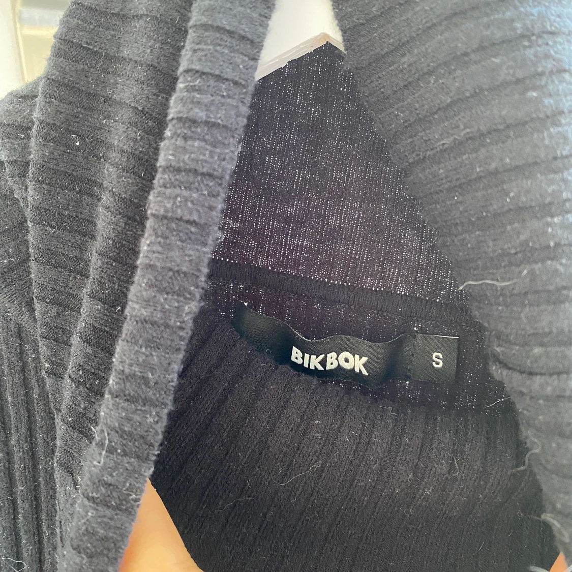 Bikbok svart stretchig topp  - 90