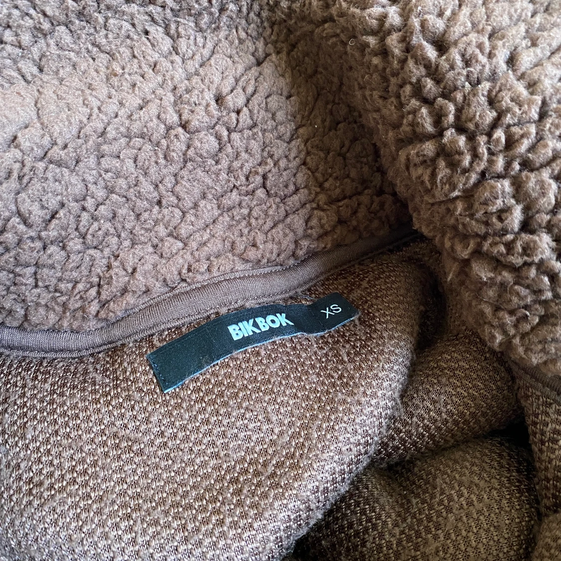 Brun sweatshirt med dragkedja - 91