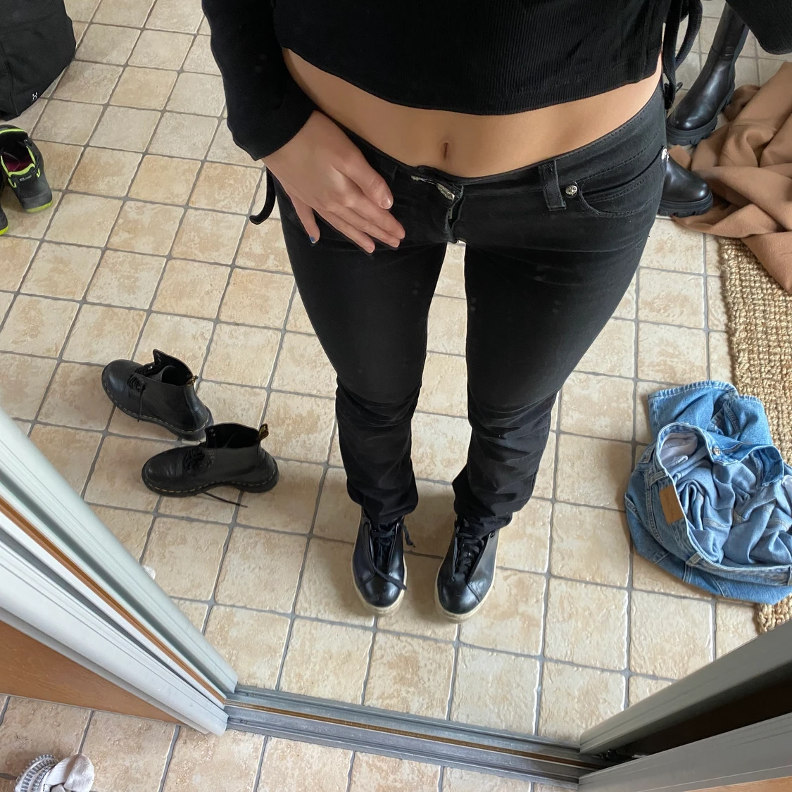 Lågmidjade jeans