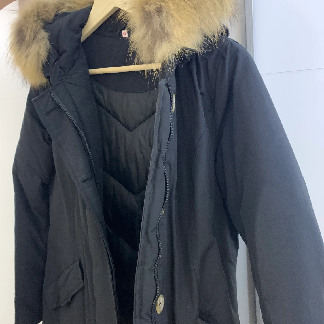 Dunjacka med äkta päls - 91