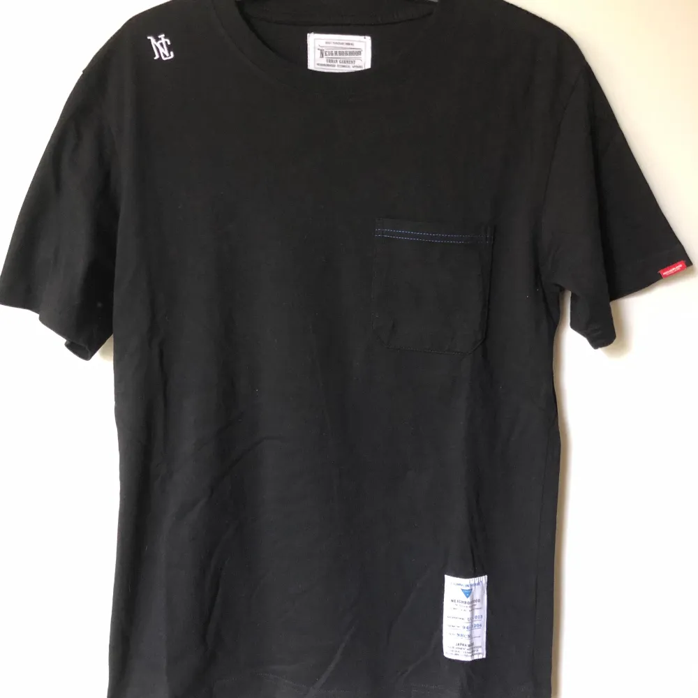 Neighborhood / NBHD x Common Sense Pocket T-Shirt  Size tag large, but fits like a men’s medium / small tee.  Great condition, no flaws or damage.  DM if you need exact size measurements.   Buyer pays for all shipping costs. All items sent with tracking number.   No swaps, no trades, no offers. . T-shirts.