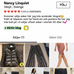 Oseriös säljare  - Ville inte skicka bild på plagget,tog mera än dubbelt för ny pris.  Och tjafsar om vad frakten kostar o.s.v. Finns print om någon vill se.