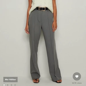 Grå kostymbyxor  - använda 1 gång