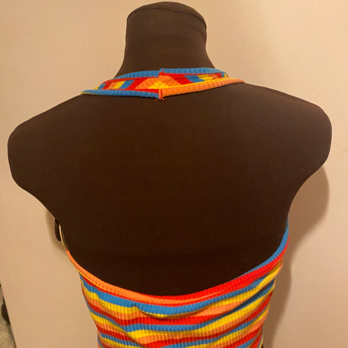 Randig halterneck topp - 90