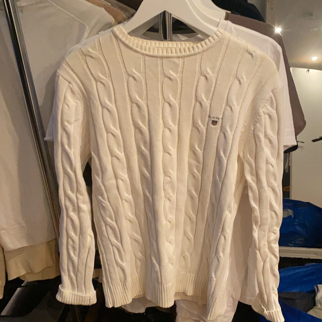 Kabelstickad tröja Gant