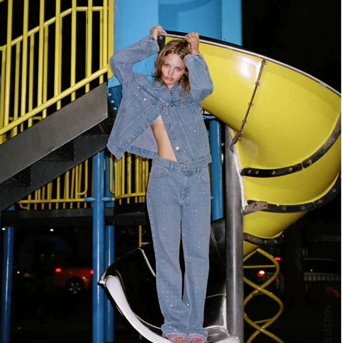 Glittriga Zara jeans