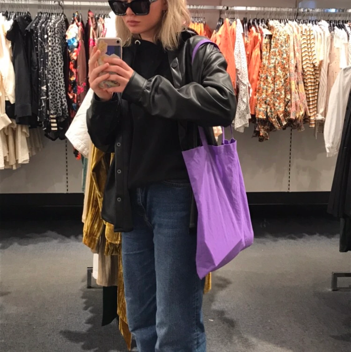 Oversized Leather jacket - 90