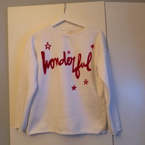 Sweatshirt med text - Super snygg och najs sweatshirt från zara kids 13/14 snyggt overzise. Lite nopprig men går lätt att ta bort genom att anvönda en rakhyvel!❤️