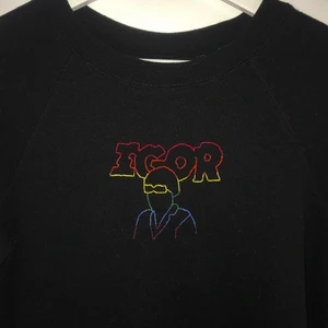 Broderad tröja - 💜Broderad tröja med Tyler The Creator motiv 💜Hör av er om ni vill köpa en liknande 💜Cirka 300kr plus frakt 💜Kom gärna med egna förslag på motiv 💜Olika färger och storlekar finns 💜Just denna är såld