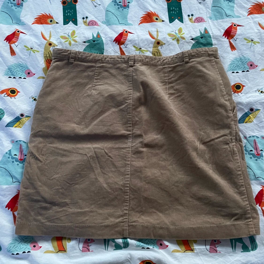 Biege manchesterkjol - 90