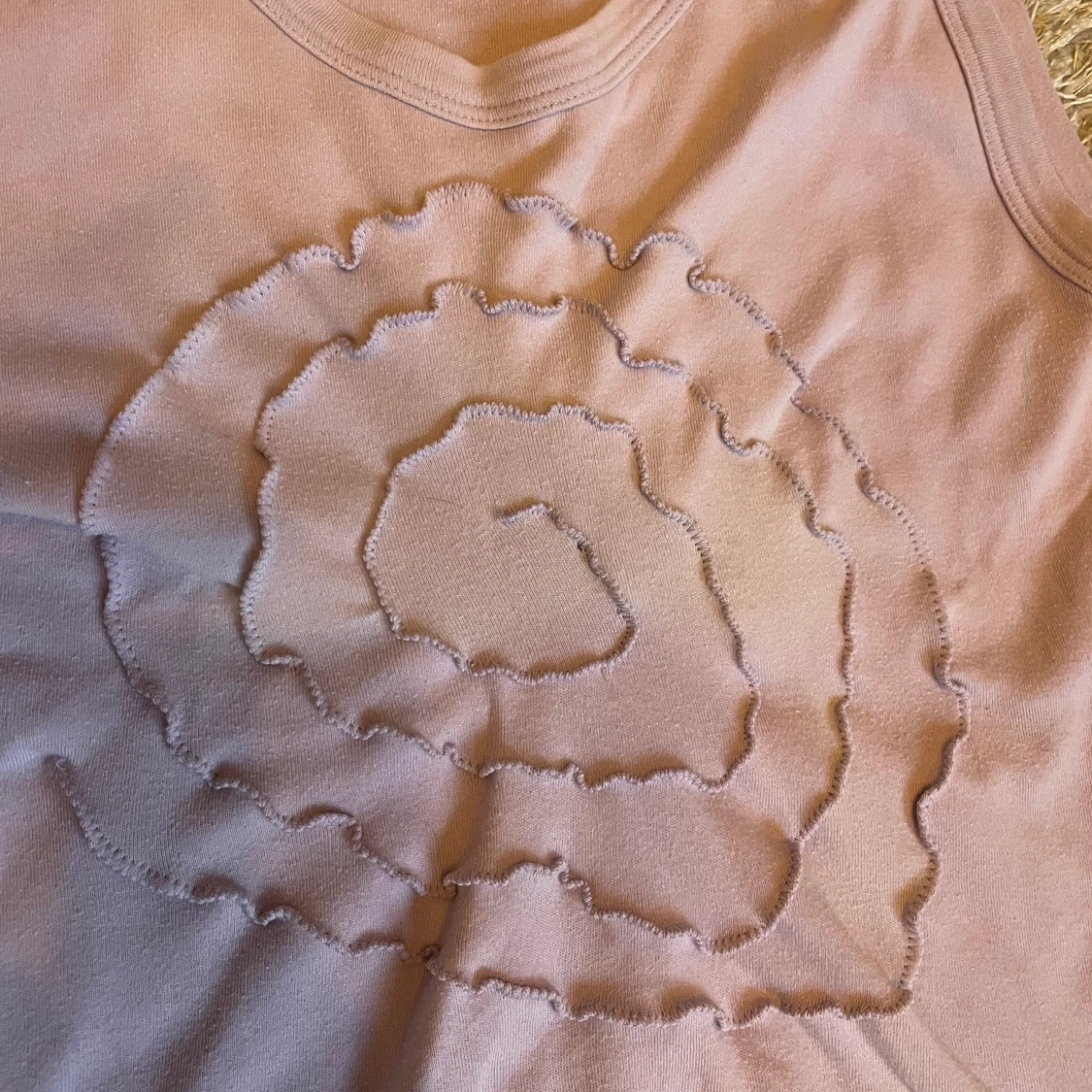 Lila musletank med tryck  - 91