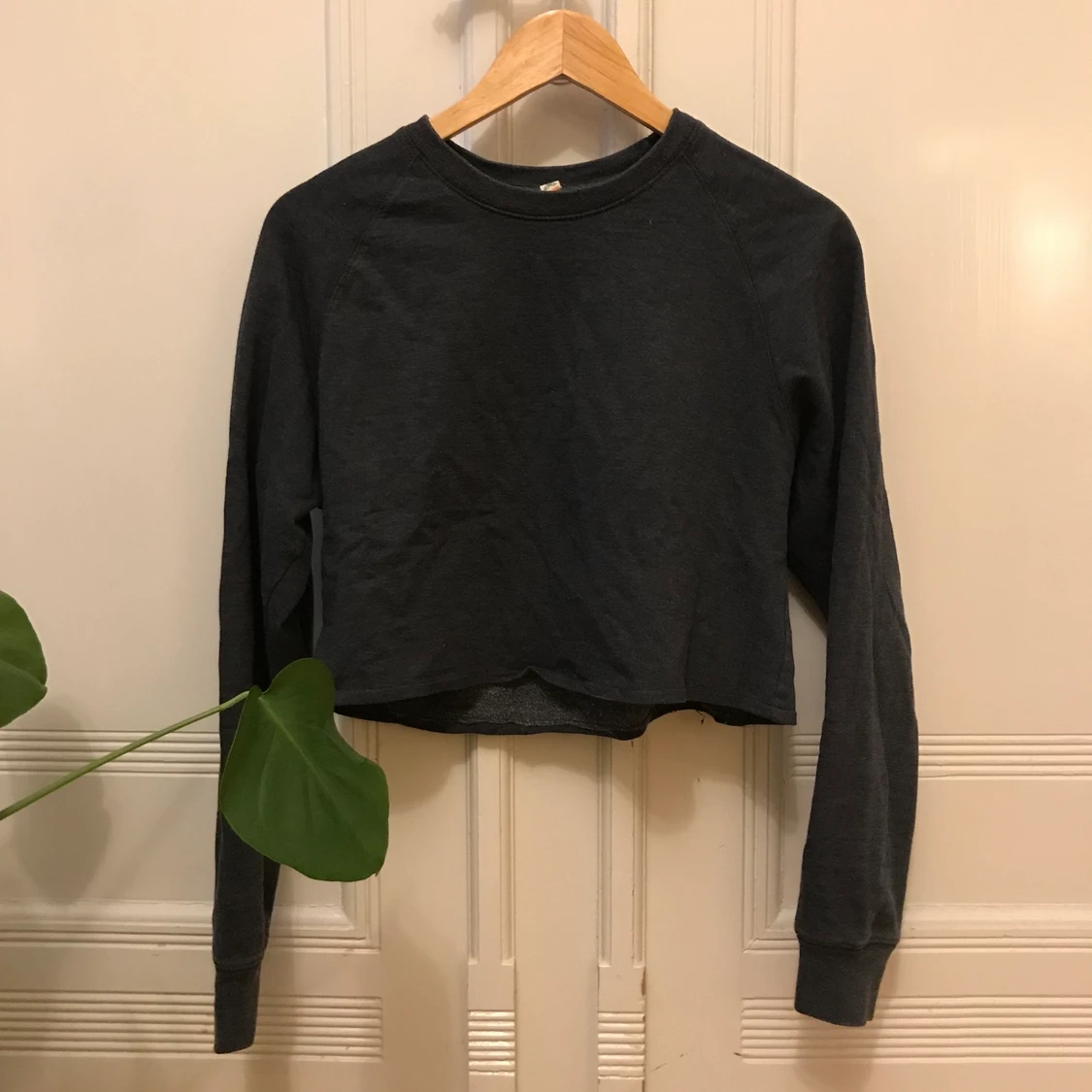 Croppad Vintage Sweatshirt - 90
