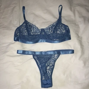 Blått underklädesset - Jättefint blått underklädesset från shein. Lapparna avklippta men i storlek S, aldrig använt 💖