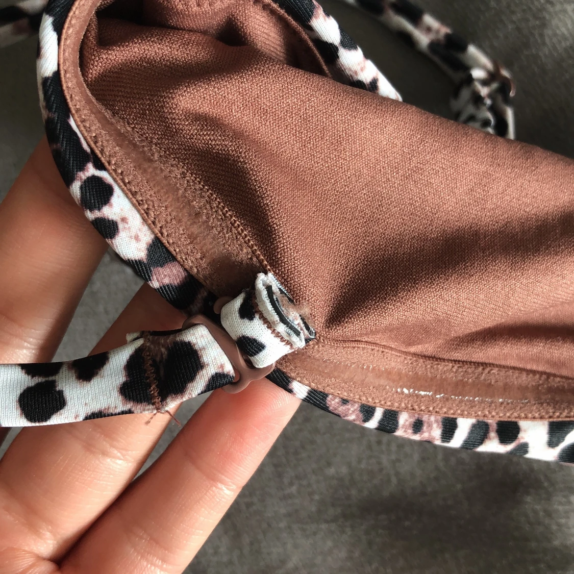 Leopard bikini överdel  - 90