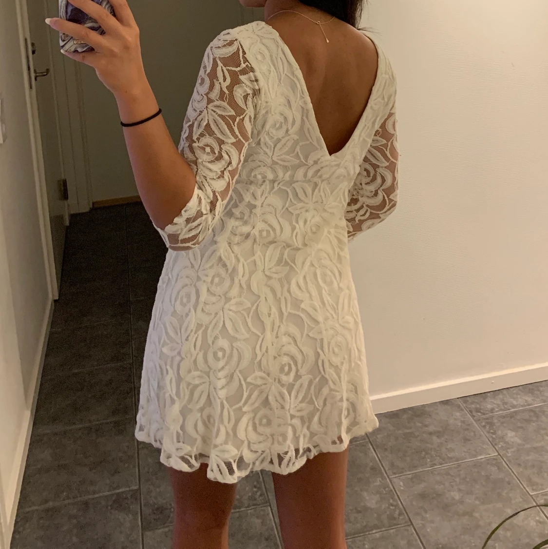 Vit sommarklänning  - 90