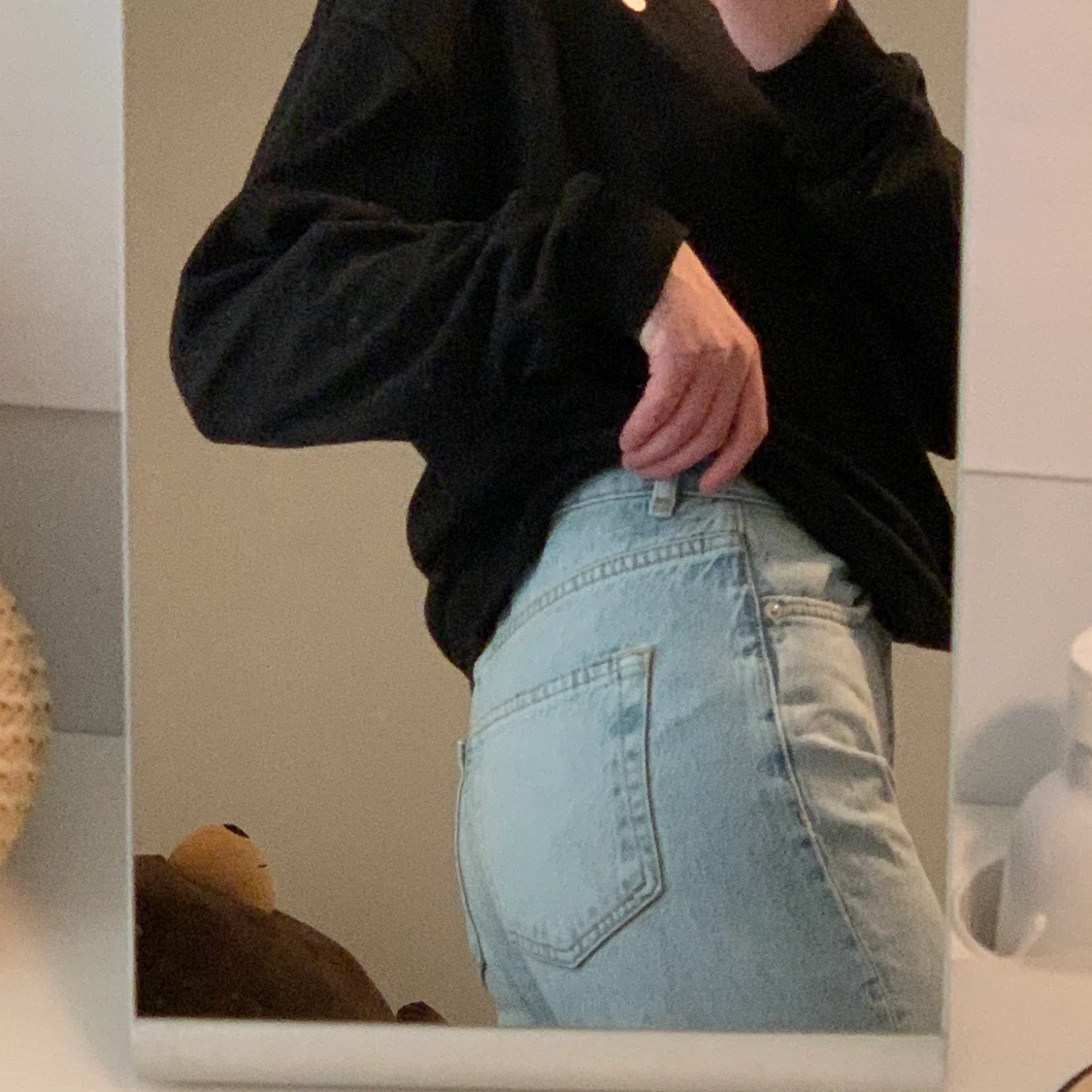 Svart sweatshirt  - 90